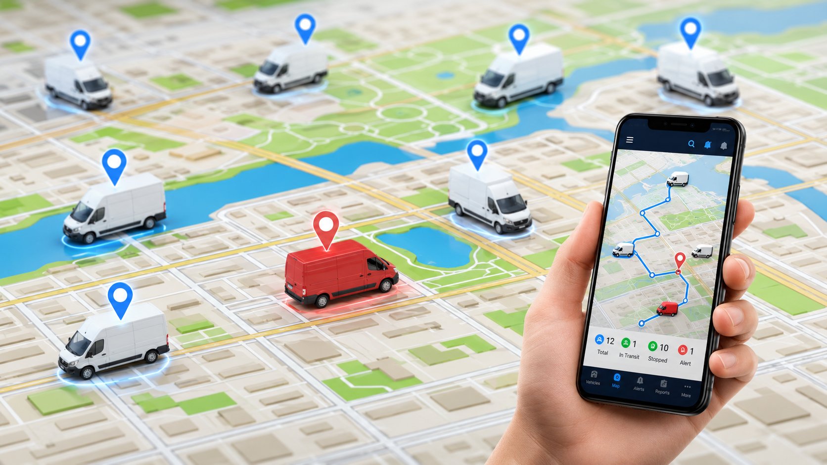 GPS Tracking Direct para monitoreo de flotas, rutas y alertas en tiempo real