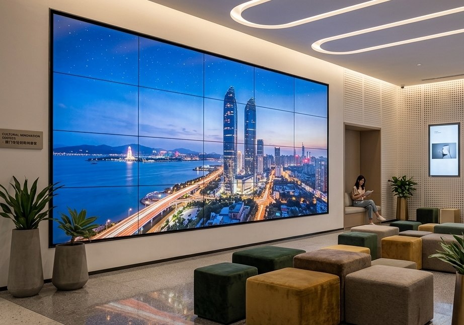 Video wall y smart display de gran formato para visualización corporativa